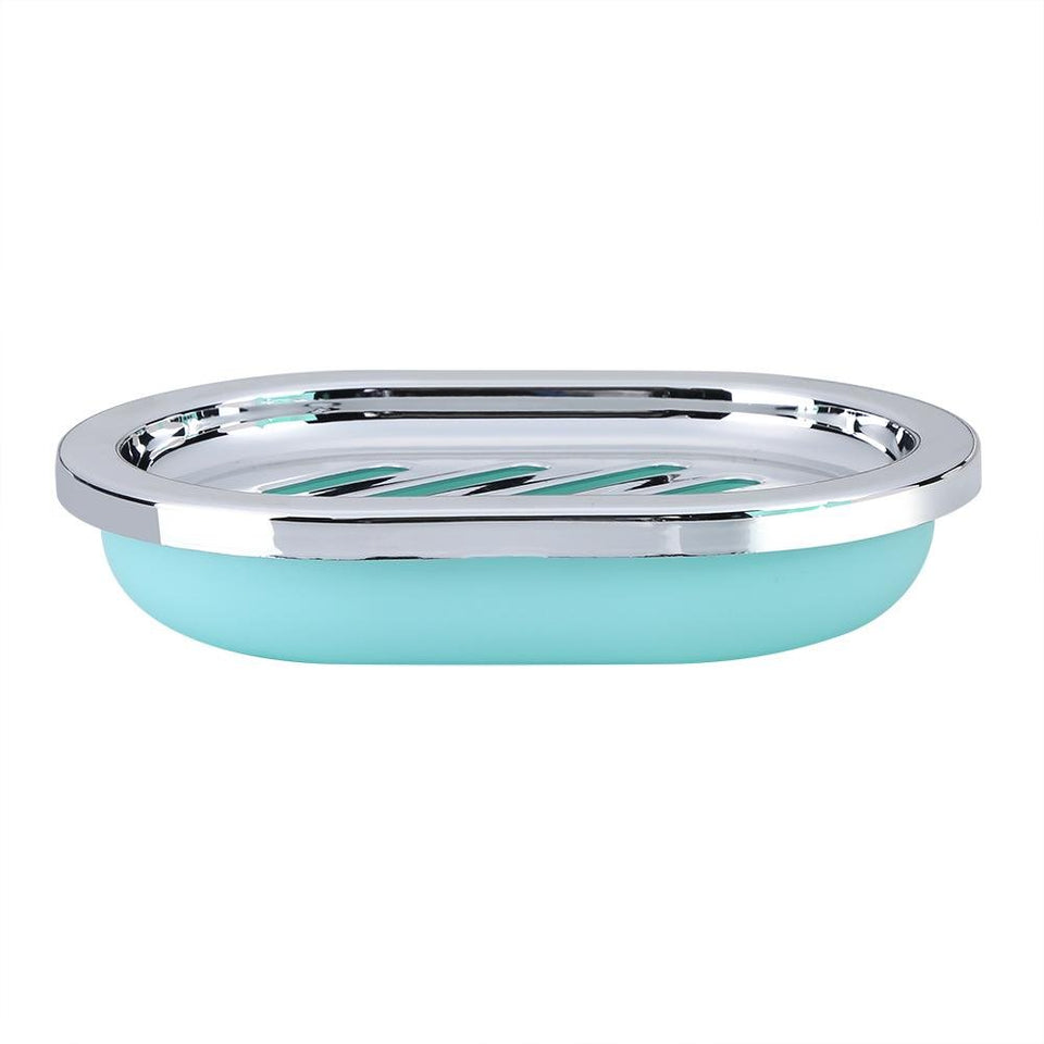 Yosoo 6 Piezas de Plástico Juego de Accesorios de Baño de Lujo Juego de Baño Botellas de Loción Cepillo de Dientes Tenedor de Dientes Taza de Jabón Jabón de Inodoro Cepillo de Basura (Verde Menta)