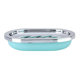 Yosoo 6 Piezas de Plástico Juego de Accesorios de Baño de Lujo Juego de Baño Botellas de Loción Cepillo de Dientes Tenedor de Dientes Taza de Jabón Jabón de Inodoro Cepillo de Basura (Verde Menta)