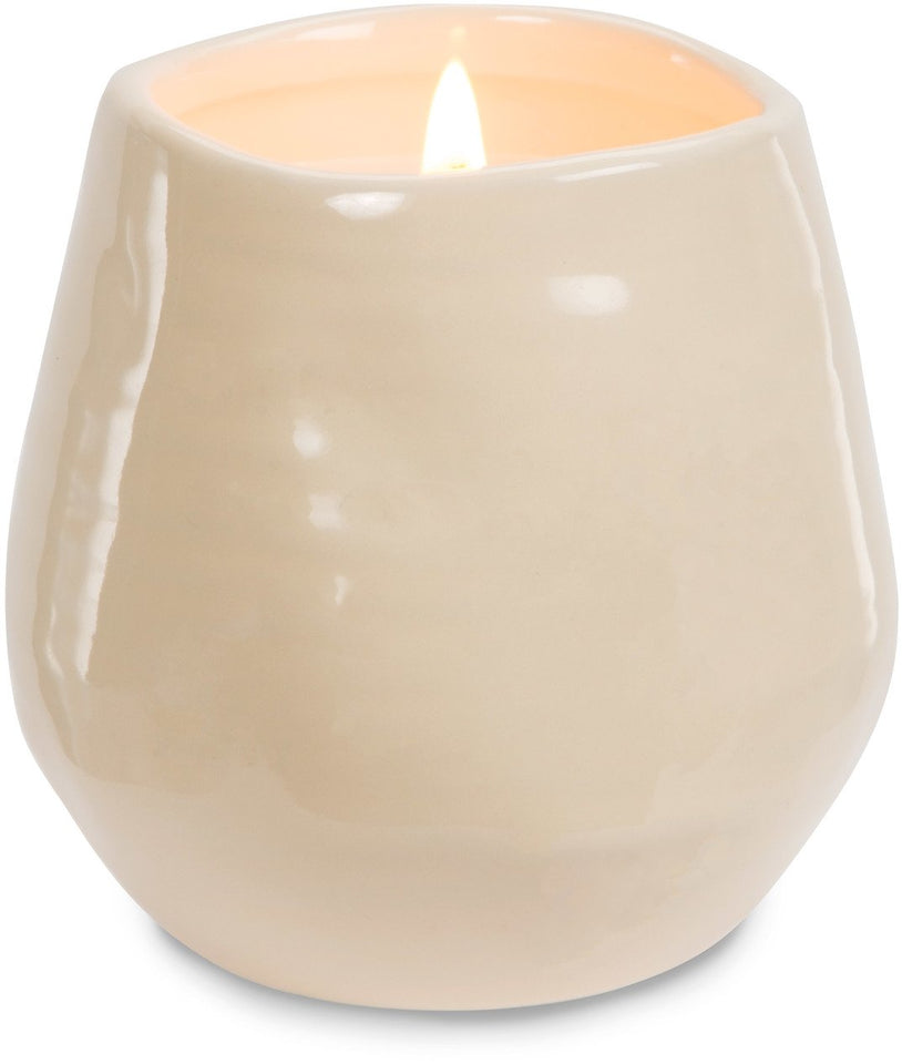 Pavilion Gift Company 77113 Plain Diente de león Wishes – Hermanas son un deseo Come True Amarillo Serenity de soja – Vela aromática, de cerámica