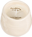 Pavilion Gift Company 77113 Plain Diente de león Wishes – Hermanas son un deseo Come True Amarillo Serenity de soja – Vela aromática, de cerámica