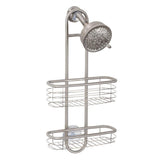InterDesign Forma Ultra Estantería de baño para Colgar del Brazo de Ducha, Estante de Ducha sin Taladro en Acero Inoxidable, Plateado