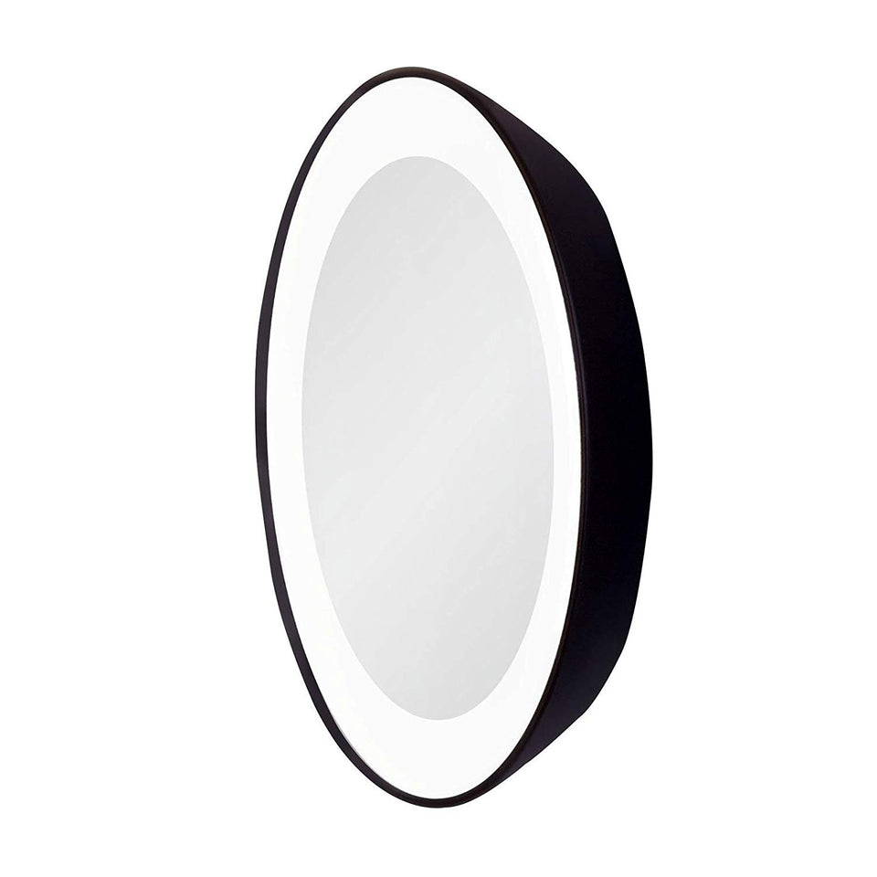 Zadro 15X Next Generation LED Lighted Spot Mirror, Black Finish