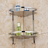 GLXQIJ Ducha De Acero Inoxidable Caddy Basket Organizador De Almacenamiento Estantes De BañO A Prueba De Herrumbre para BañO Cocina,2Tier