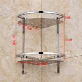 GLXQIJ Ducha De Acero Inoxidable Caddy Basket Organizador De Almacenamiento Estantes De BañO A Prueba De Herrumbre para BañO Cocina,2Tier