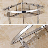 GLXQIJ Ducha De Acero Inoxidable Caddy Basket Organizador De Almacenamiento Estantes De BañO A Prueba De Herrumbre para BañO Cocina,2Tier
