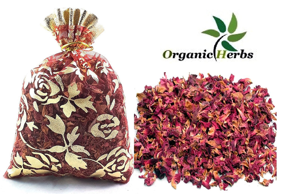 Hierbas Orgánicas 20 G bolsa de pétalos de rosa secos té popurrí boda Deco orgánico Craft de hierbas Perfume coche