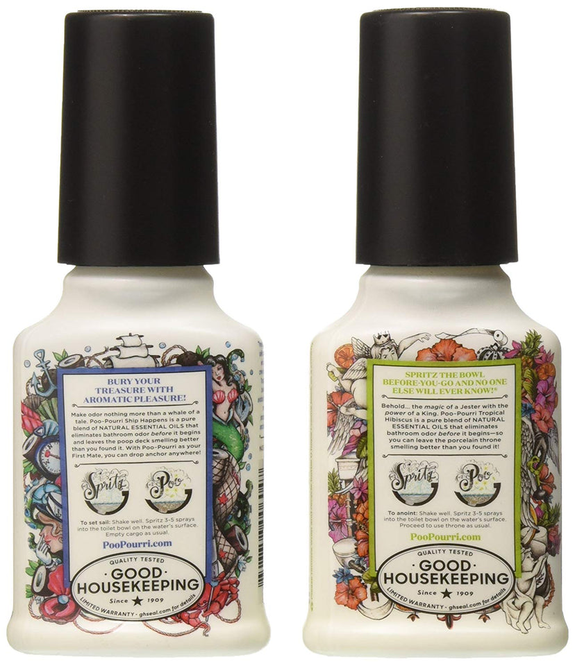 Poo-Pourri - Desodorante para baño, Set de Regalo Beach Bum, Multicolor, 1