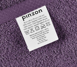 Pinzon Juego de 4 toallas, mezcla de algodón egipcio, ciruela