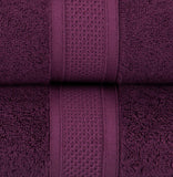 Baltic Linen Juego de Toallas de baño de 6 Piezas de Lujo de bambú y algodón, Purple Oxford, Juego de 4 Piezas, 1, 1