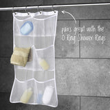 MAYTEX Organizador de Malla para Tina y Ducha, Color Blanco